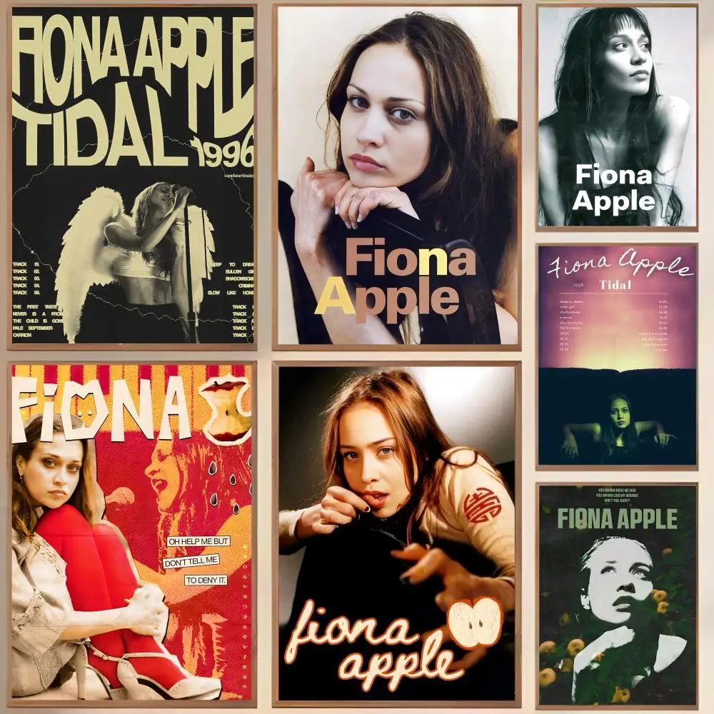 F-Fiona A-Apple اللوحة الخط مساحات شخصية قماش ملصق جدار جدارية الفن صور لغرفة ديكور المنزل #1