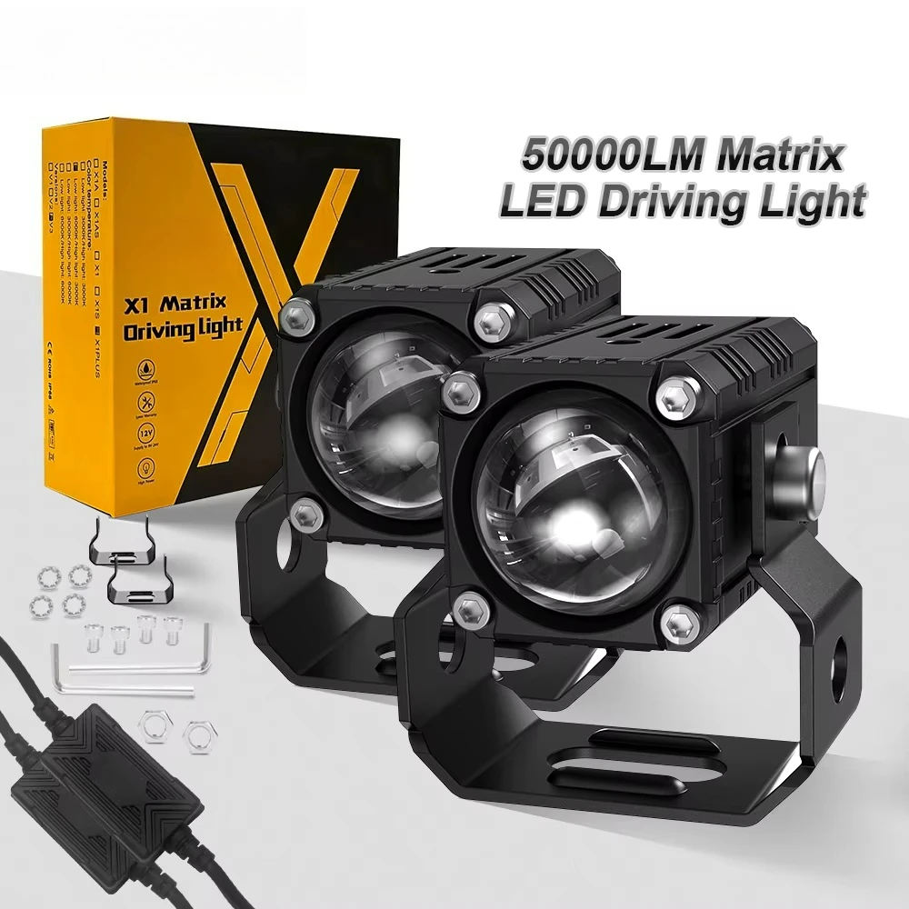 

X1 Plus Auto Spotlight LED Grille Light DRL Fan Driving Fog Light, External Auxiliary Light, SUV Truck, for Yamaha