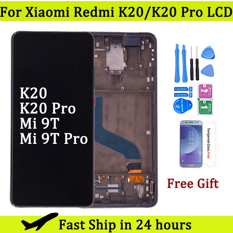 LCD Display For Xiaomi Redmi K20 K20 Pro LCD Touch Screen Digitizer Panel Assembly For Xiaomi Mi 9T Mi 9T Pro Lcd Replacement