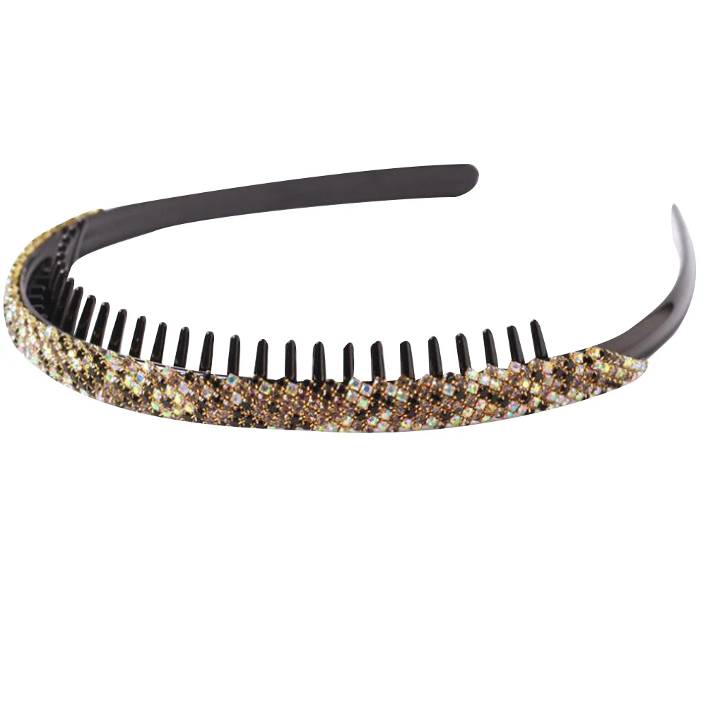 

Hoop Rhinestone Headband Chic Anti-Slip Fashion Hair Accessory For Women Party Wedding Daily Use Hair