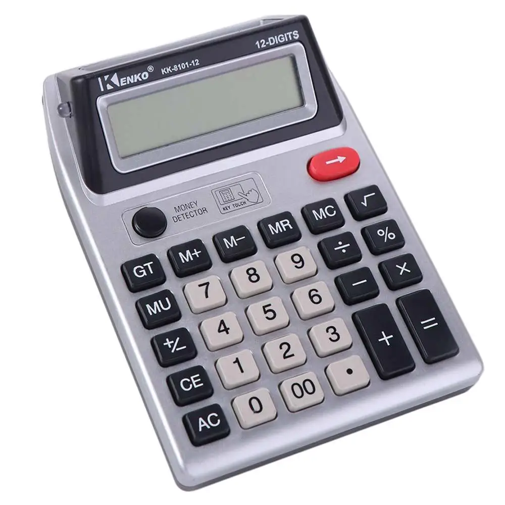 Dual Screen 12 Digits Calculator Large Screen Display Battery Powered Financial Accounter Calculator Stationery Easy To Use