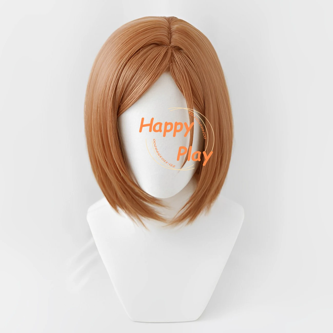 Anime Kugisaki Nobara Cosplay Short Scalp Orange Brown Wigs Heat Resistant Synthetic Hair Halloween Party Women Wigs Accessory