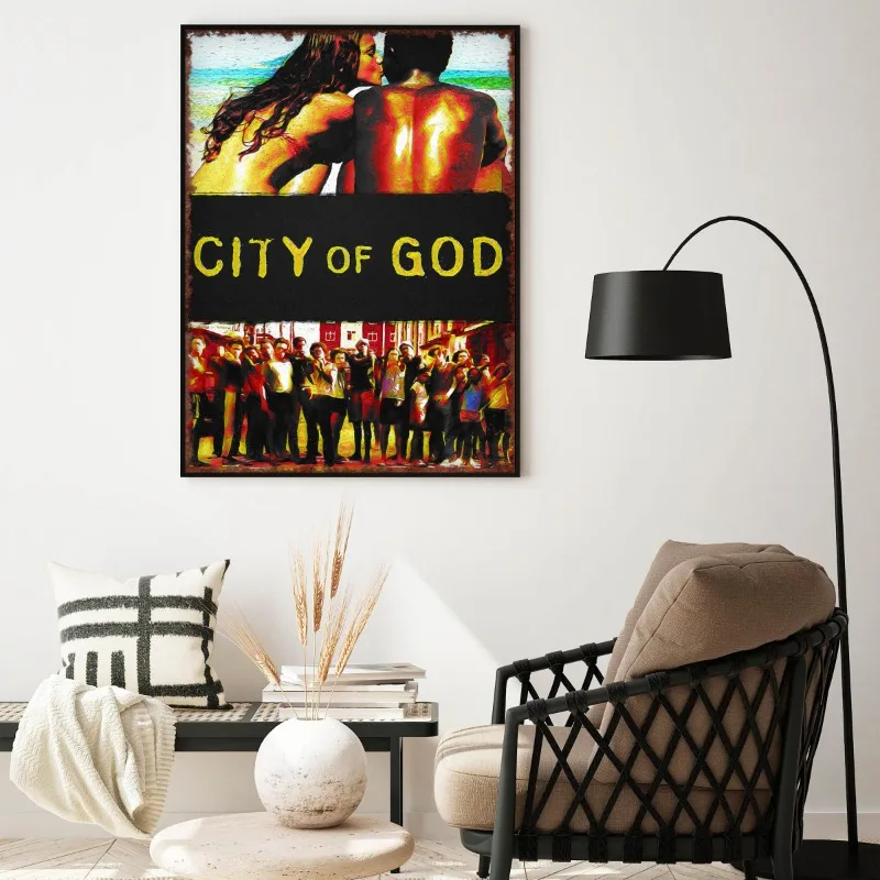 مدينة الله فيلم الرعب المشارك الكلاسيكية فيلم الإثارة حائط لوح رسم الفن فيلم برتقالي هدية غرفة المعيشة مكتب ديكور المنزل