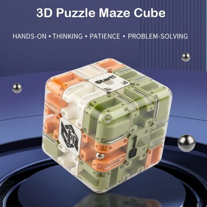 Grande labirinto 3D cubo puzzle giocattolo bambini cubo di battaglia multigiocatore bambini adulti pensiero logico regalo antistress sensoriale