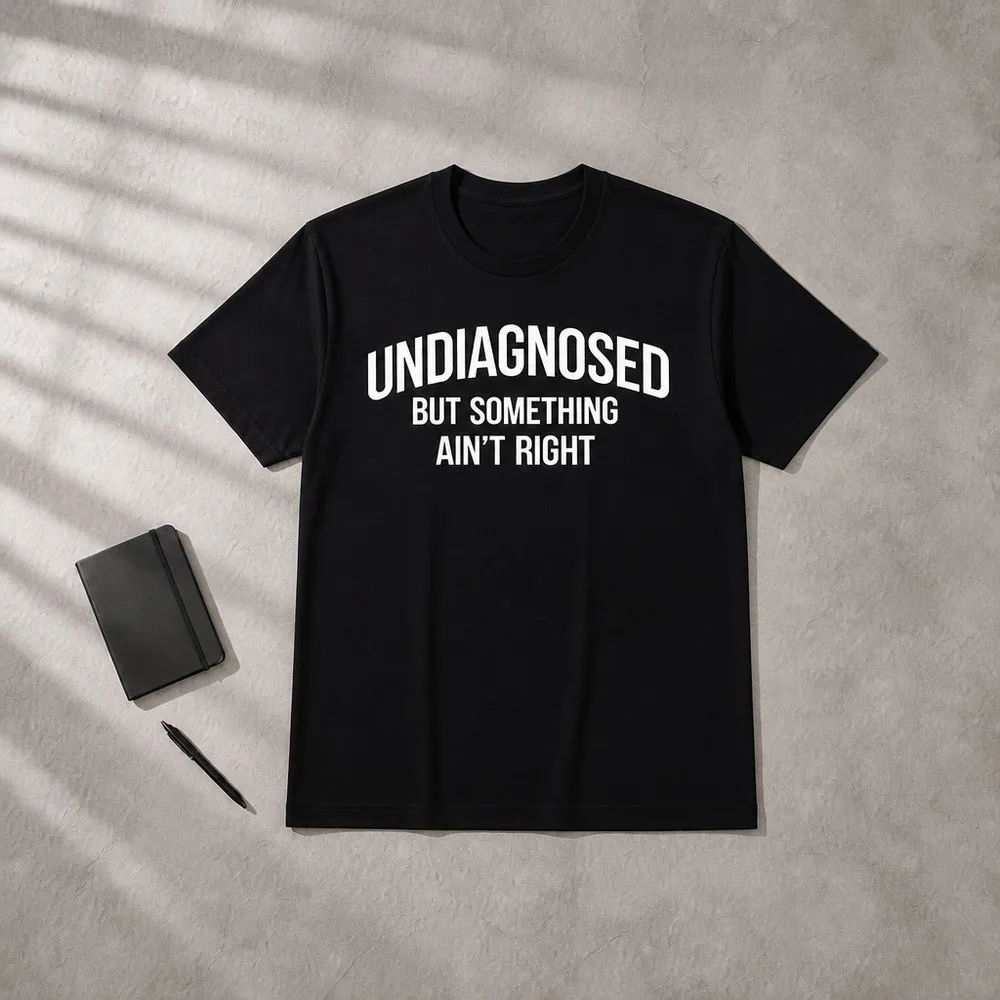 [] Funny Undiagnosed But Something Ain't Right Quote T-Shirt