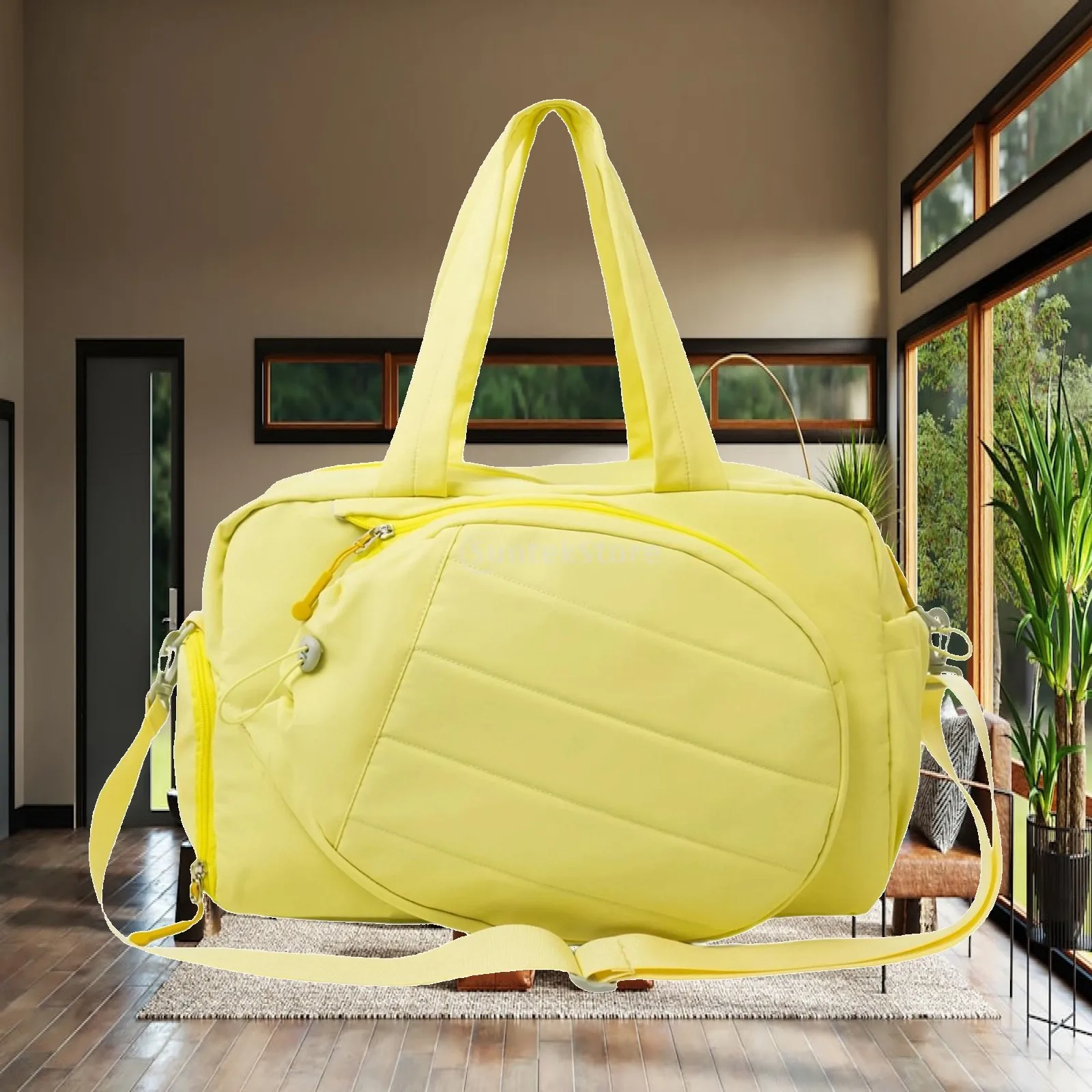 

Tennis Bag Multi Compartment Badminton Paddle Shoulder Bag for Sports Practice and Game Use