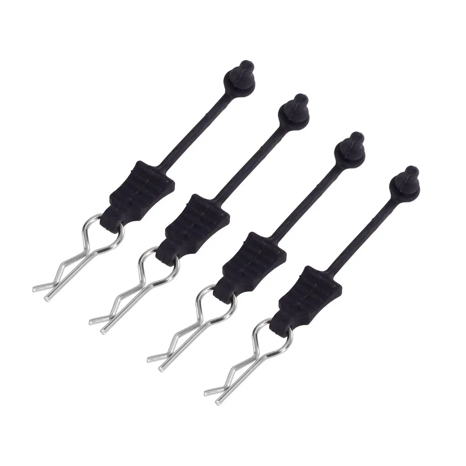 RC Car Body Clip Kit with Flexible Rubber Retainer 4x/20x R‐Shape Shell Clips RC Car Parts for Most Remote Control Car Shells