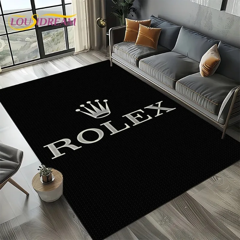 3D Print R-ROLEX Carpet for Living Room Bedroom Home Sofa Kitchen Decoration Kids Play Area Rug Non-slip Floor Mat Gift Bedroom