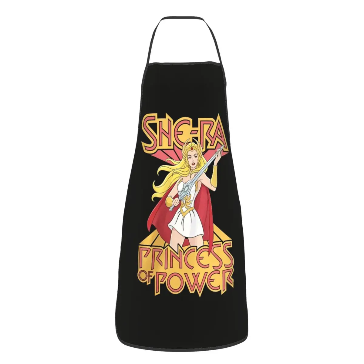 She Ra Princess Of Power Cartoon Apron Chef Cooking Tablier Waterproof Bib Kitchen Cleaning Pinafore for Women Men Gardening