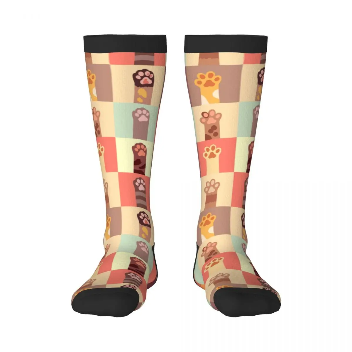 

Весенне-осенние гольфы Cats Paws Set, длинные чулки для школьного танца