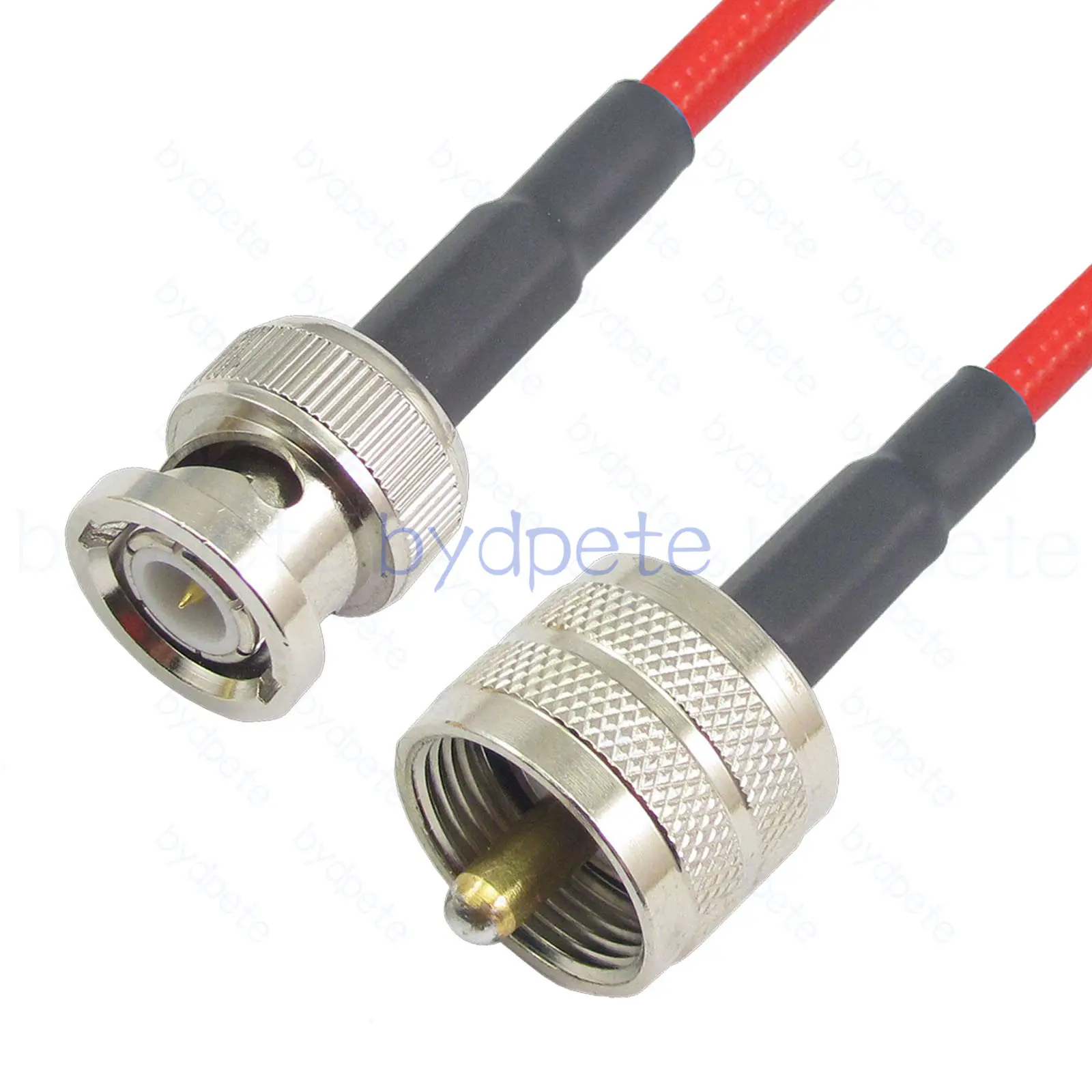 

RG402Red FEP BNC Male to UHF Male Plug Semi Rigid Flexible Coaxial Cable Low Loss RF 50ohms Coax Koaxial Kable