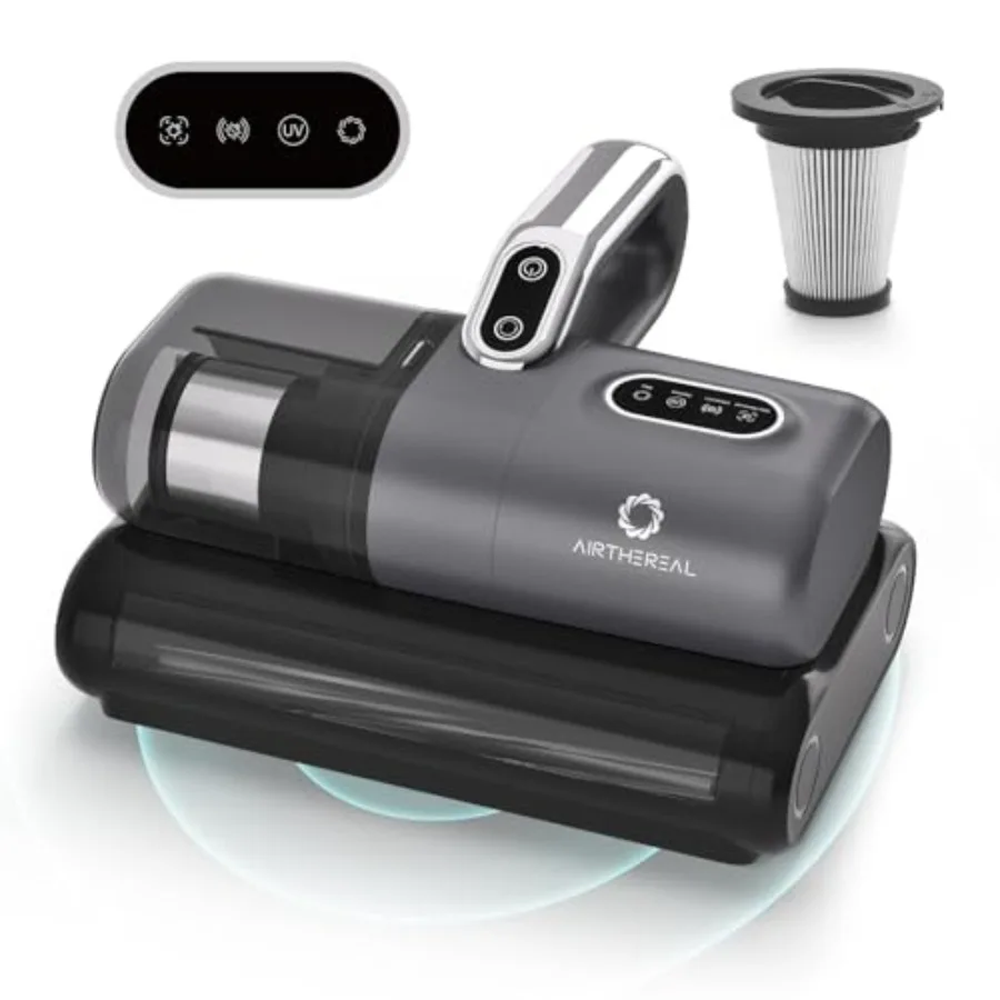 M1 Mattress Vacuum Cleaner 6 in 1 Bed Vacuum with High-Frequency Vibration - 80 000 RPM Dual Brushroll Rotation UV-C Light 14Kp