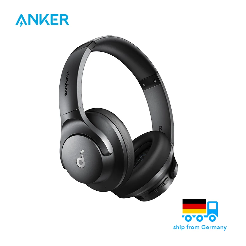 Soundcore by Anker Q20i Hybrid Active Noise Canceling Headphones, Wireless Over-Ear Bluetooth, 40H Long ANC Playtime