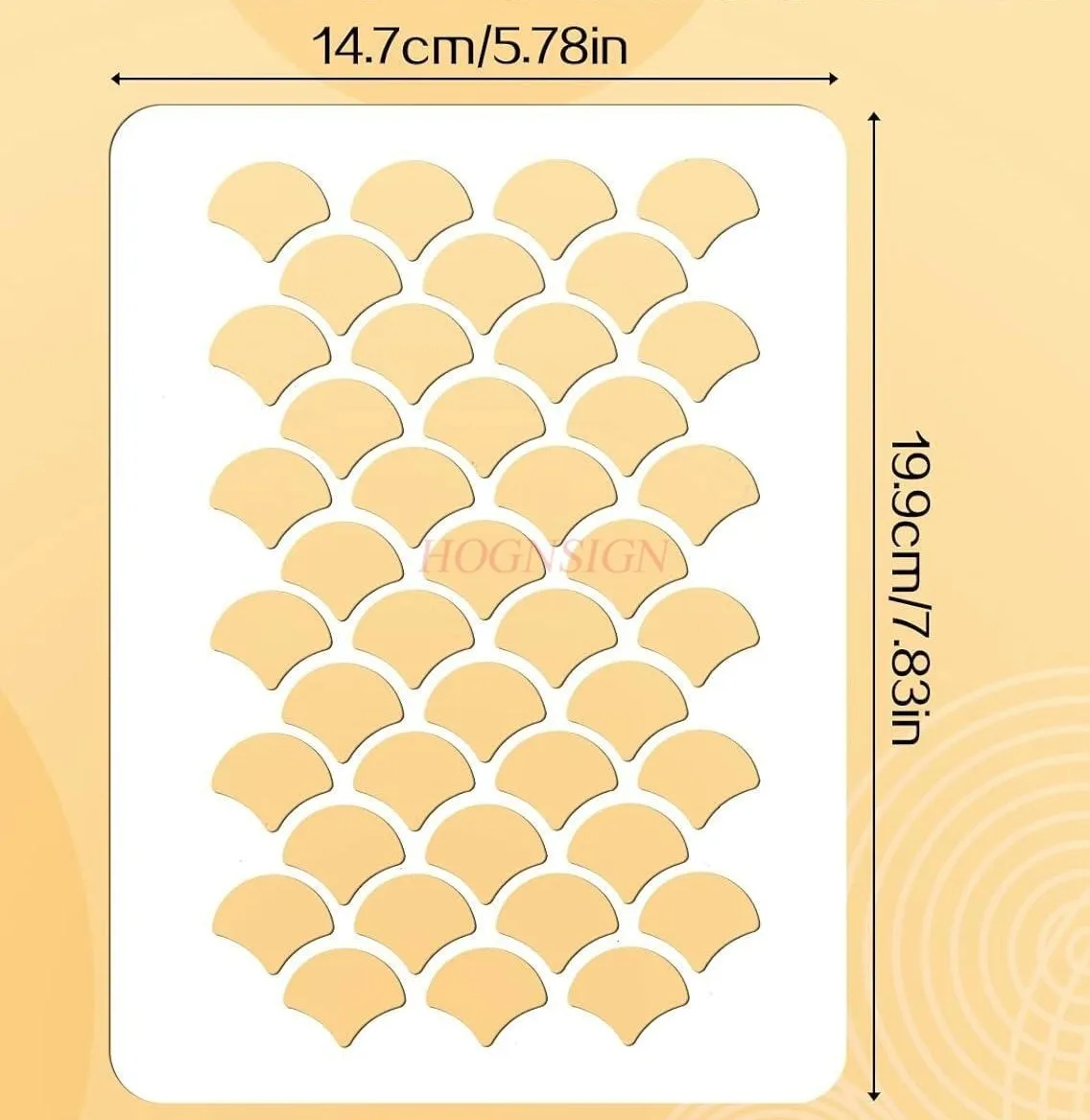 5pcs Fish Scale Stencil, Face Painting Stencils Stencils for Painting Makeup Stencil Face Paint Stencils Reusable Fish Scale