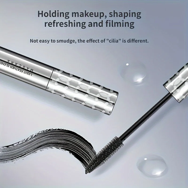 Oeil mince noir, imperméable et résistant à la sueur, fixation de couleur durable, oeil noir dense, formule noire, bouclé et mince