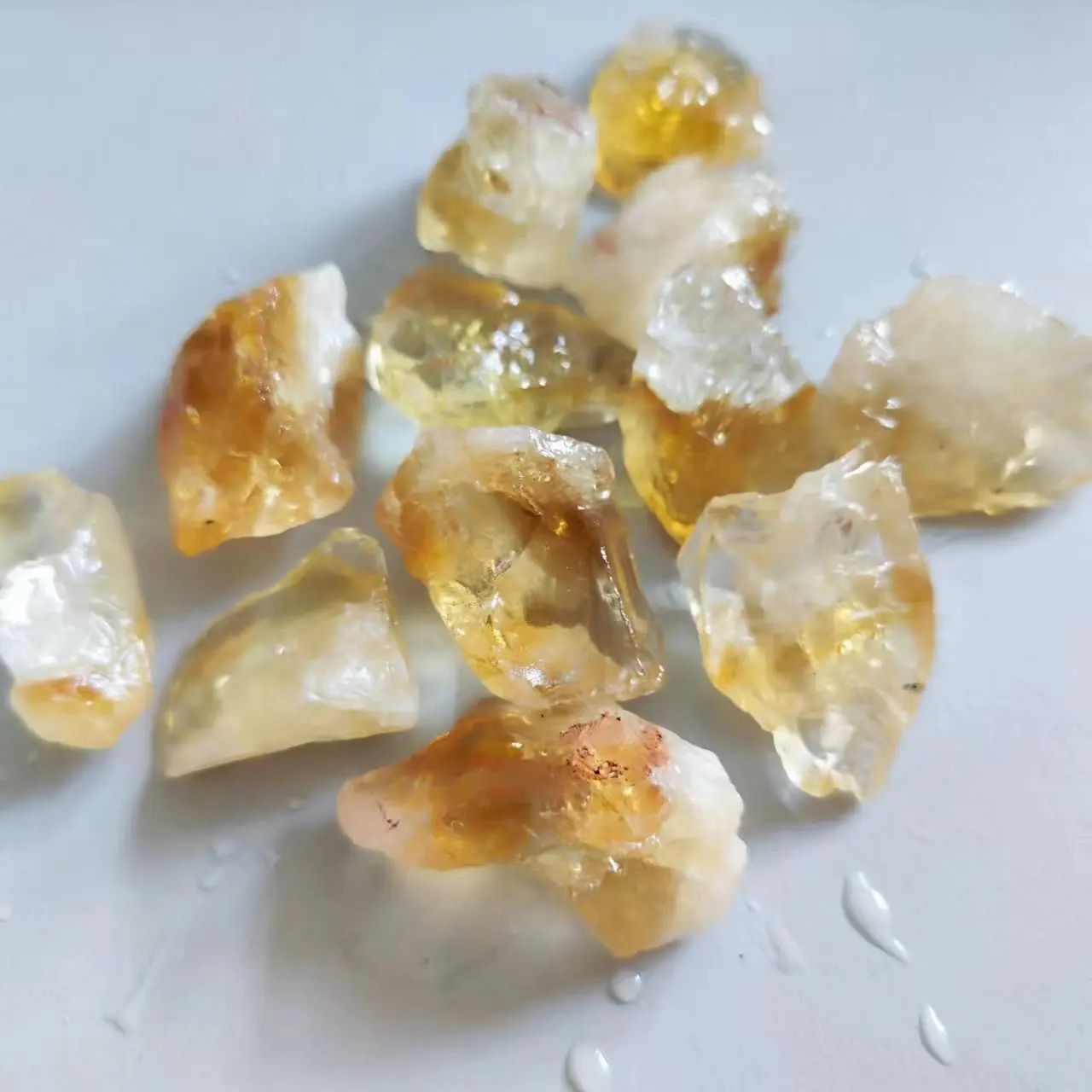 Decor Stone Natural Raw Citrine Healing Crystals Citrine Rough Stone Mineral Specimen Collection Home Decoration and DIY Gifts