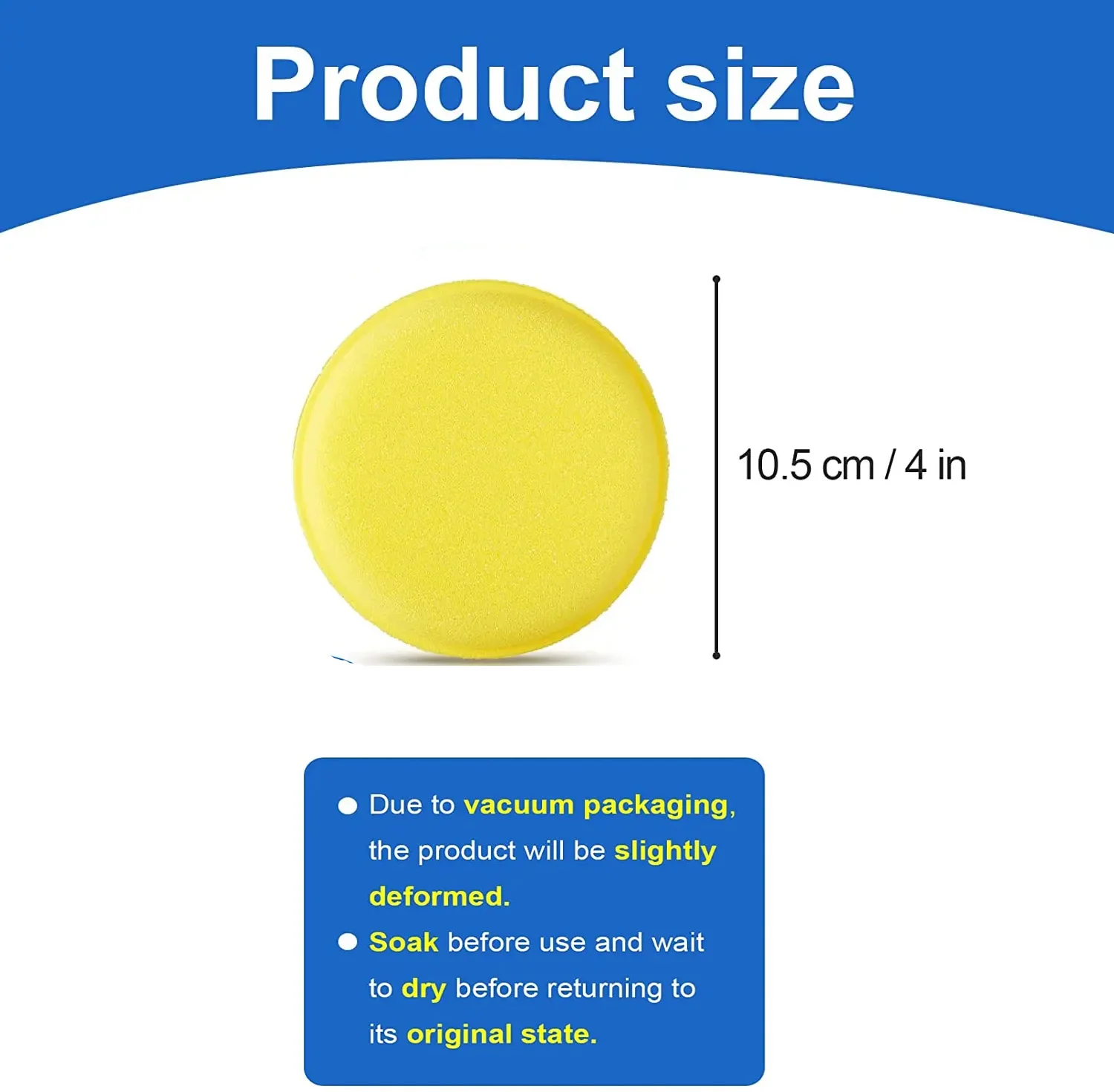 3/6/12/24Pcs 4 Inch Wax Foam Applicator Pad Microfiber Detailing Car Polishing Waxing Foam Pressing Sponge Buffing Cleaning Tool