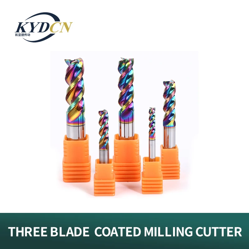 KYDCN Three Blades profile milling cutter  aluminum profile coating cutting tool engraving machine tool