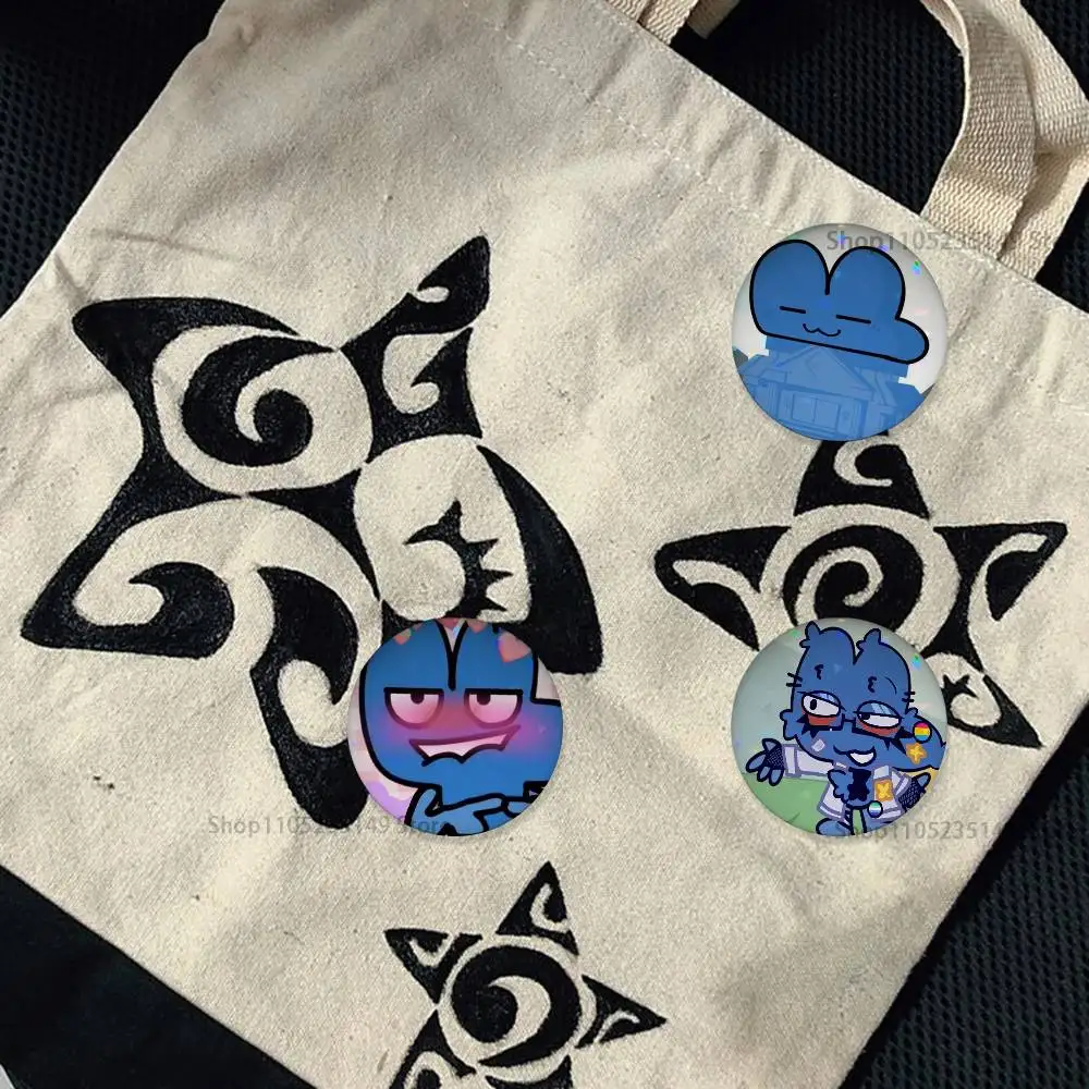 Funny Bfb X and Four Cartoon Badge Stage Brooches on Backpack Clothes Handmade Round Enamel Pins for Jewelry Gift Bag Accessory