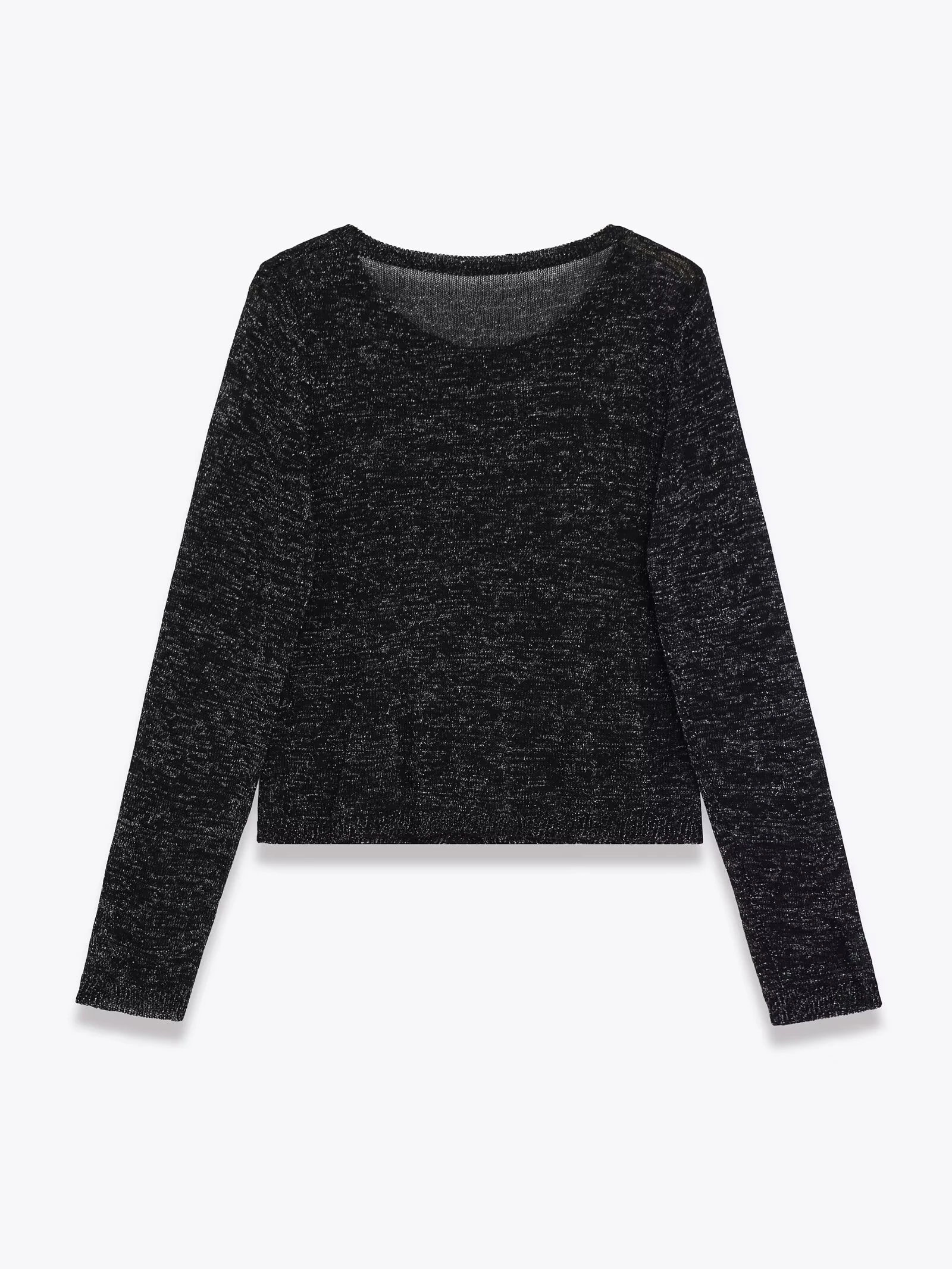 European and American style 2025 autumn new women's clothing casual temperament simple metal wire button knit top