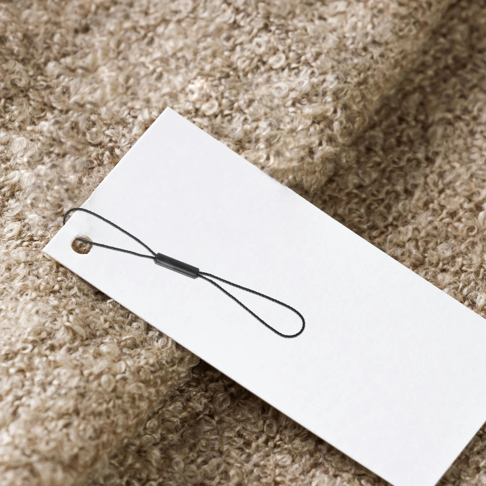

Hanging Grain Tag Rope Labels Polyester Thread Double Lock Fasteners for Clothing