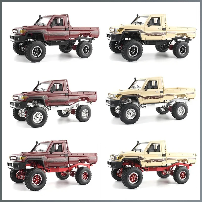 Metal MN82 1:12 Retro Rc Car con luci a LED simulazione su larga scala LC79 Professional 4WD Remote Control Pickup Truck Model Toys