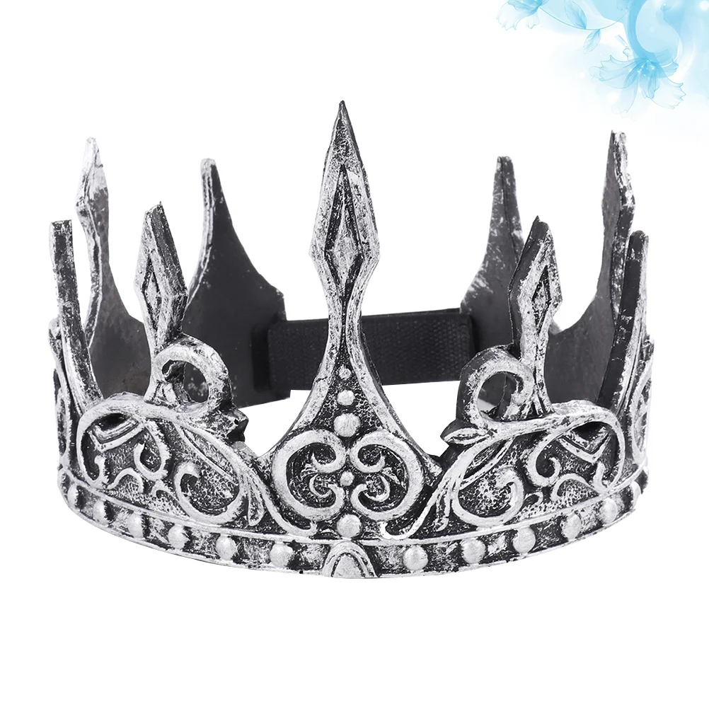 Wedding Decorations for Ceremony Crown Men Cosplay Golden Cake King Silver Bride