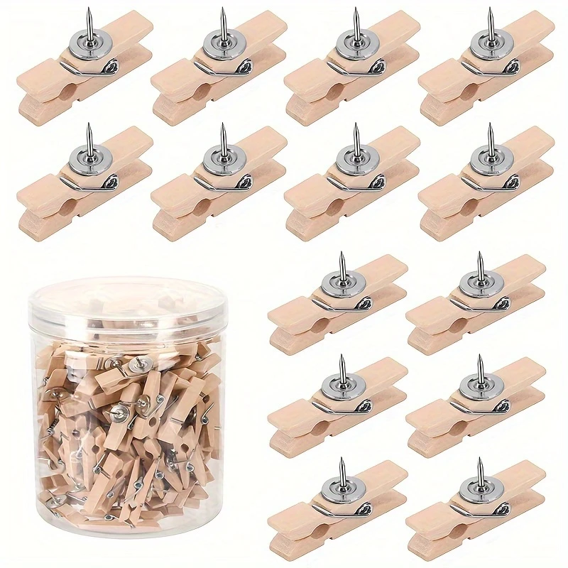 

Push Pin Wooden Frame Set 50pcs Cork Board Bulletin Board Accessories Craft Decoration Metal Pins Woodworking Tool