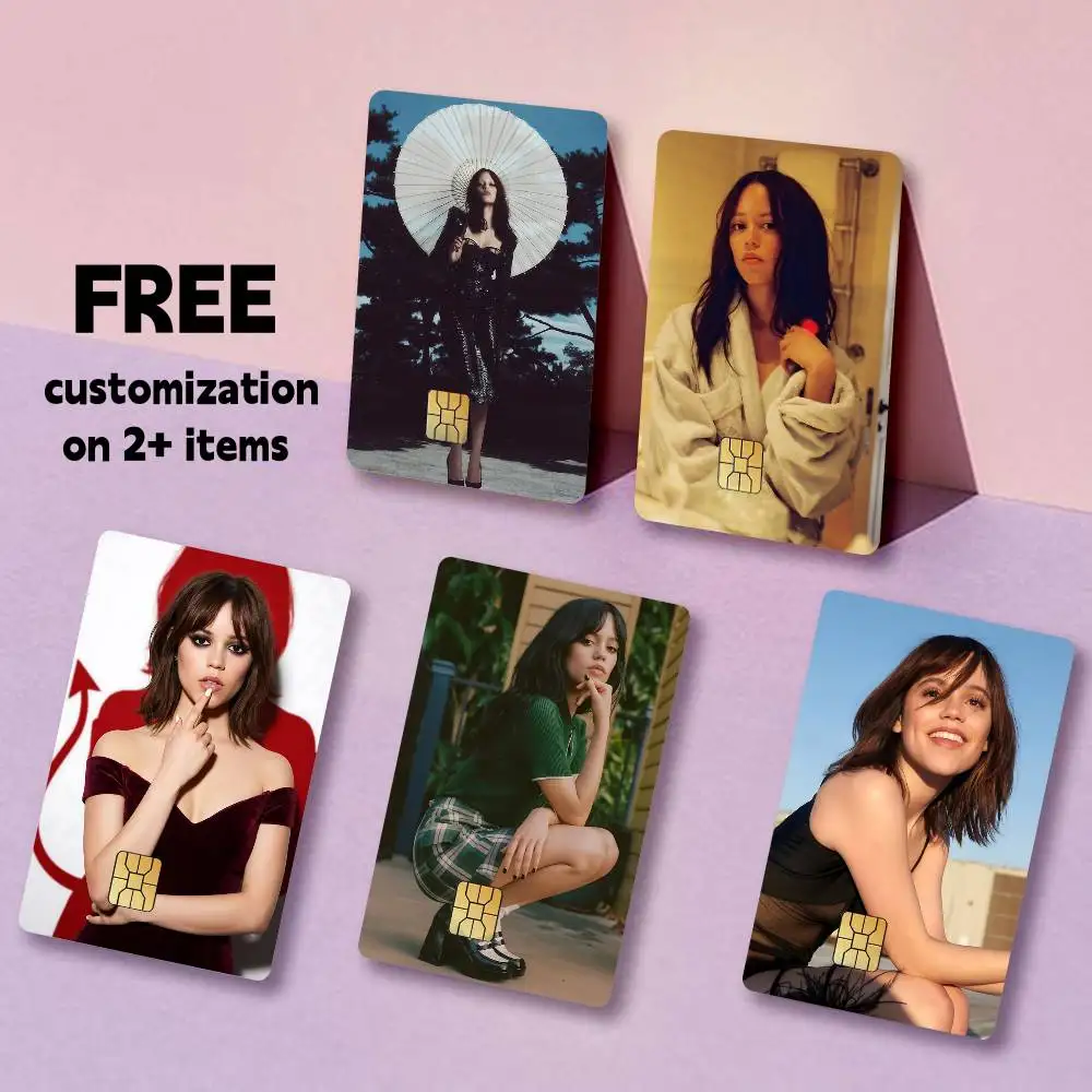J-Jenna Actor O-Ortega tv-WED Card Stickers for Bank Access Protective Waterproof Film Cover Sticker Gift