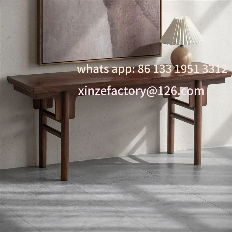 

Customizable black walnut low table modern simple bay window table