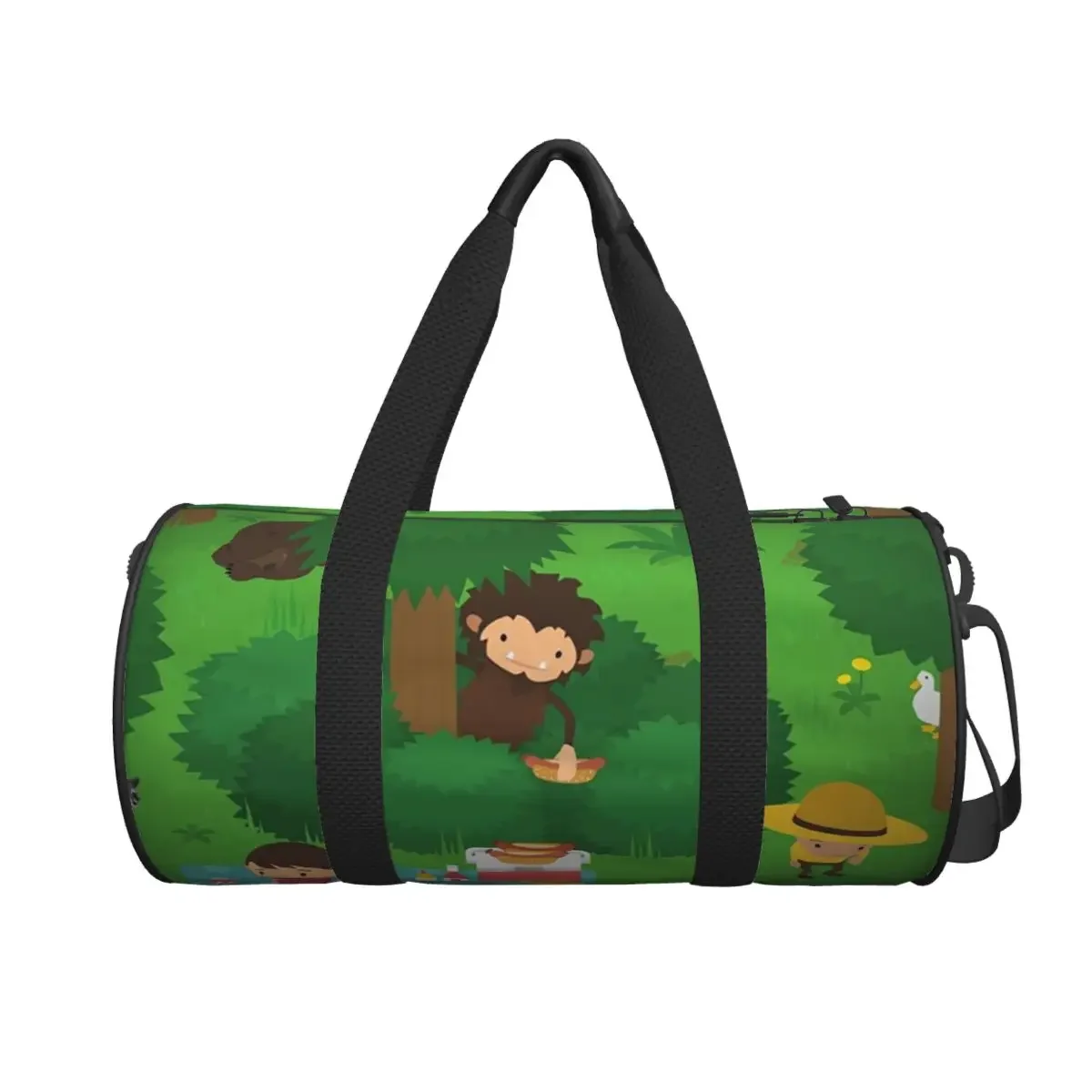 

Большая спортивная сумка Sneaky Sasquatch для пикника, многофункциональная дорожная сумка Duffle, сумки для фитнеса