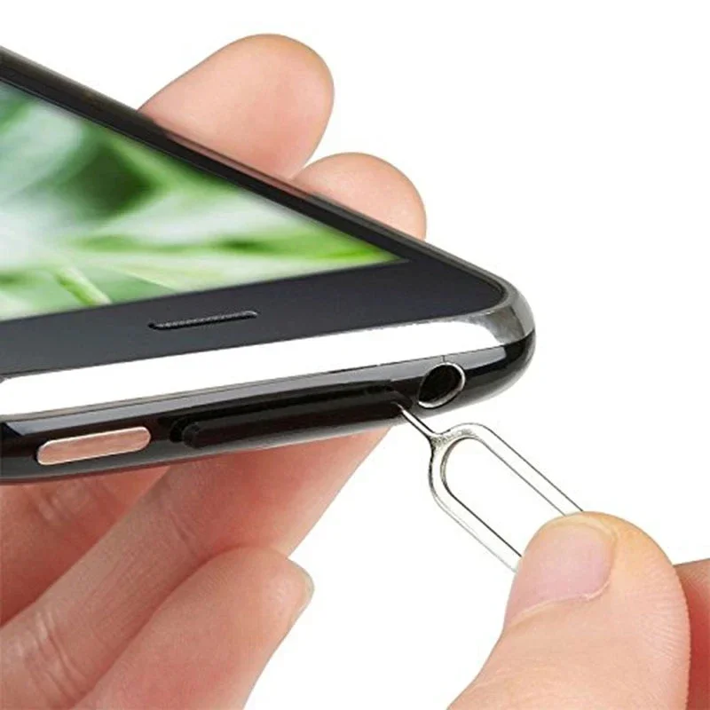 1/10/50/100 pièces plateau de carte SIM broche d'éjection outil de retrait d'éjecteur Compatible pour iPhone Samsung Xiaomi Huawei aiguille d'ouverture de carte SIM