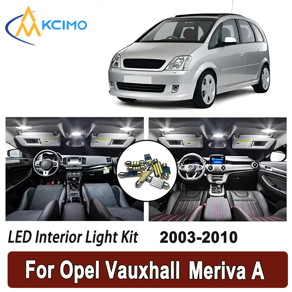

Kcimo LED For Opel Vauxhall Meriva A 2003 2004 2005 2006 2007 2008 2009 2010 Premium Bright LED Interior Dome Map Trunk Light