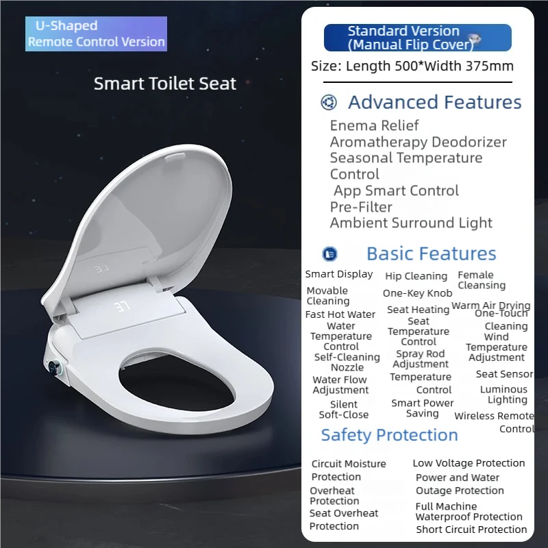 Smart Toilet Cleaner Electric Bidet Front Washing APP Control Sanitarios Inteligentes Jet Toilettes Japonais Toilette Intime