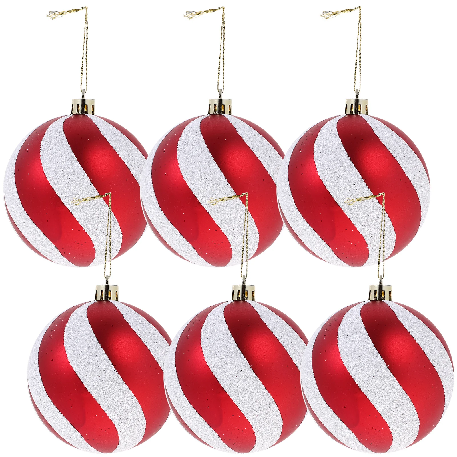 

6Pcs Christmas Ball Pendants Delicate Xmas Balls Decorations for Tree Window Shop Home Holiday Party Supplies Xmas Hanging Balls