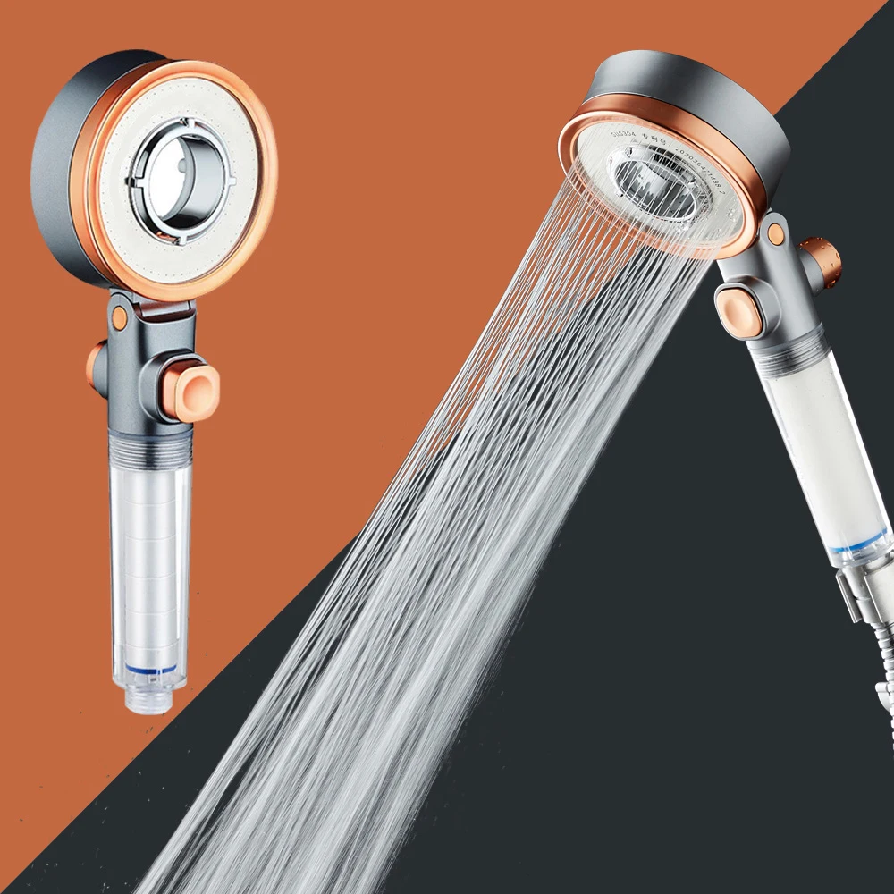 Double-sided shower head beauty filtered water purification three-speed pressurized water-stop bath shower shower nozzle sprayer