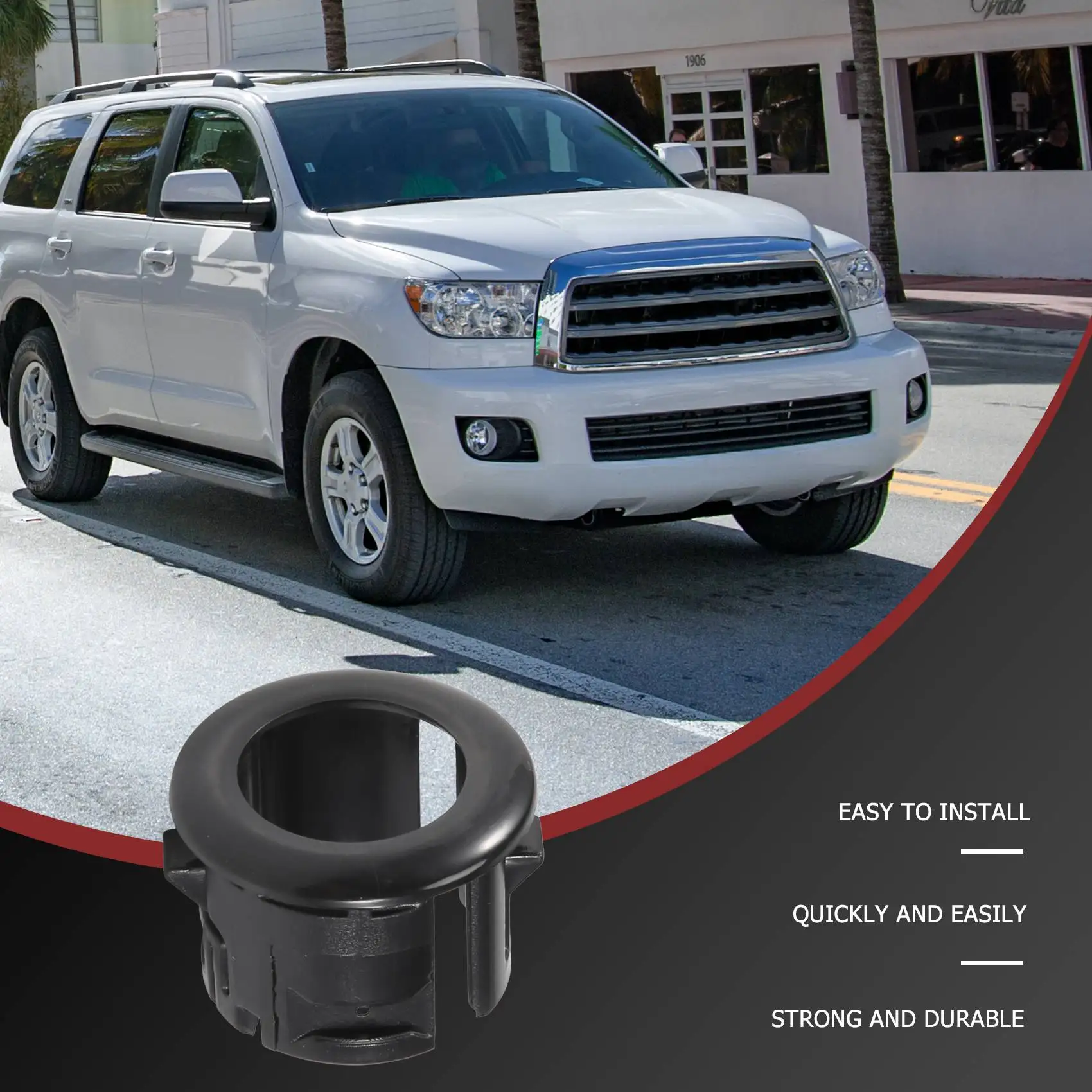 Suporte de fixação do sensor do estacionamento do carro, suporte do suporte, acessórios do carro, 89348-33010