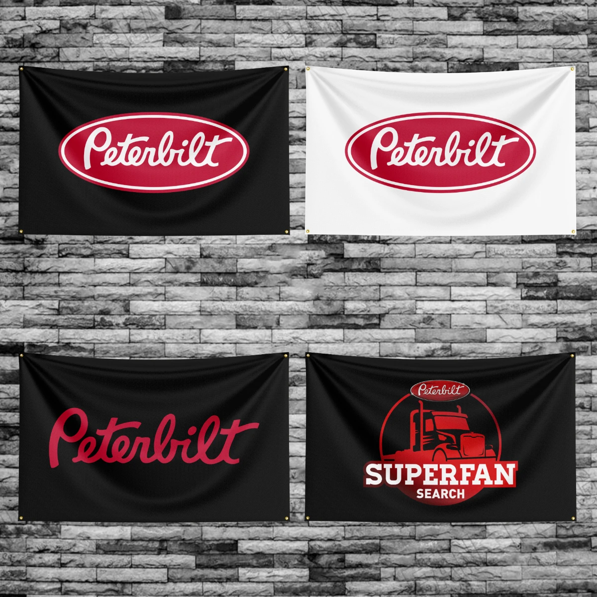 

90*150CM Peterbilts Racing car Flag Banner Polyester Printed Garage or Bedroom Living Room Decoration