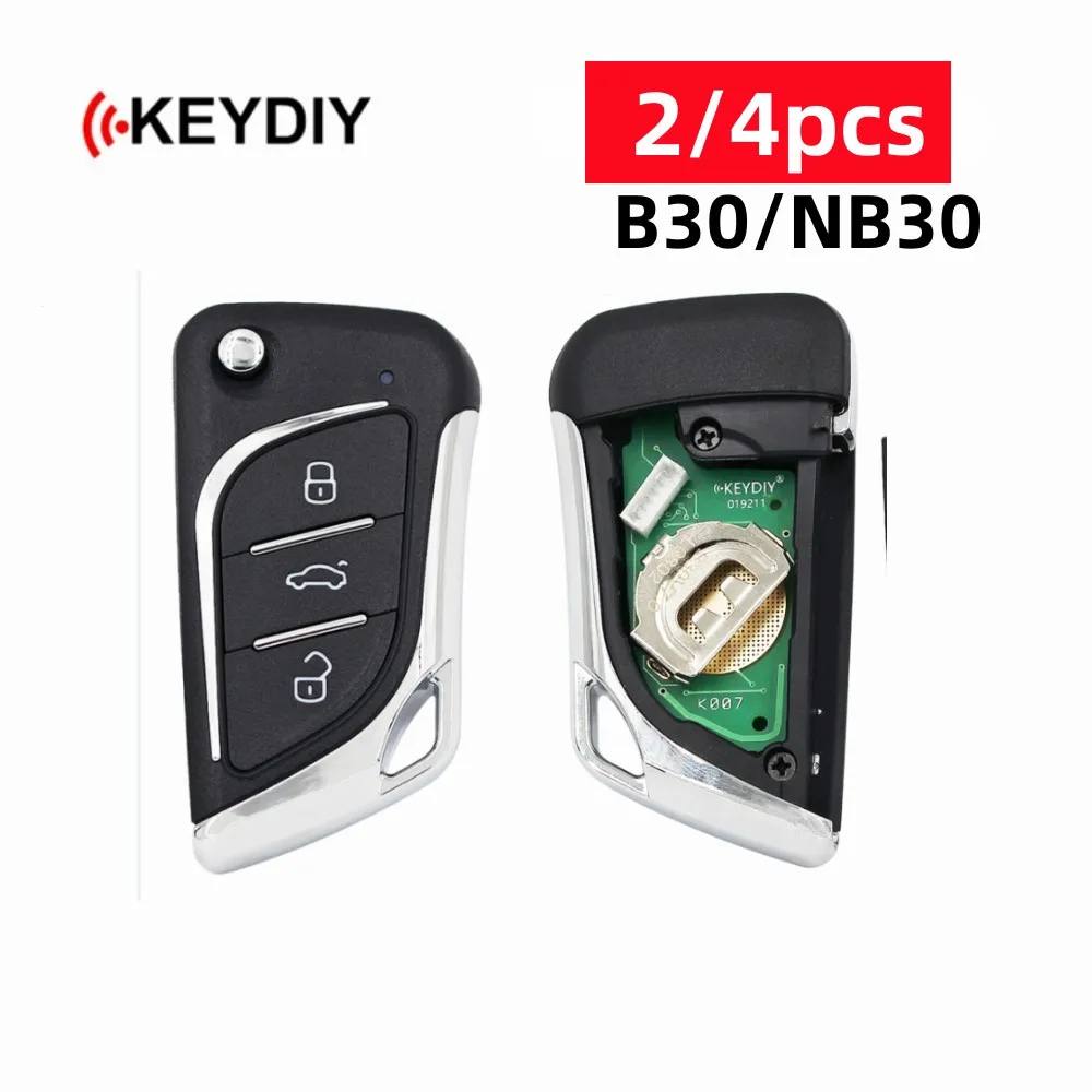 

2/4pcs B30 NB30 KEYDIY Universal KD Remote Key 3 Buttons Multi-functional Car Remote Key for KD900 URG200 KD200 Mini KD-X2