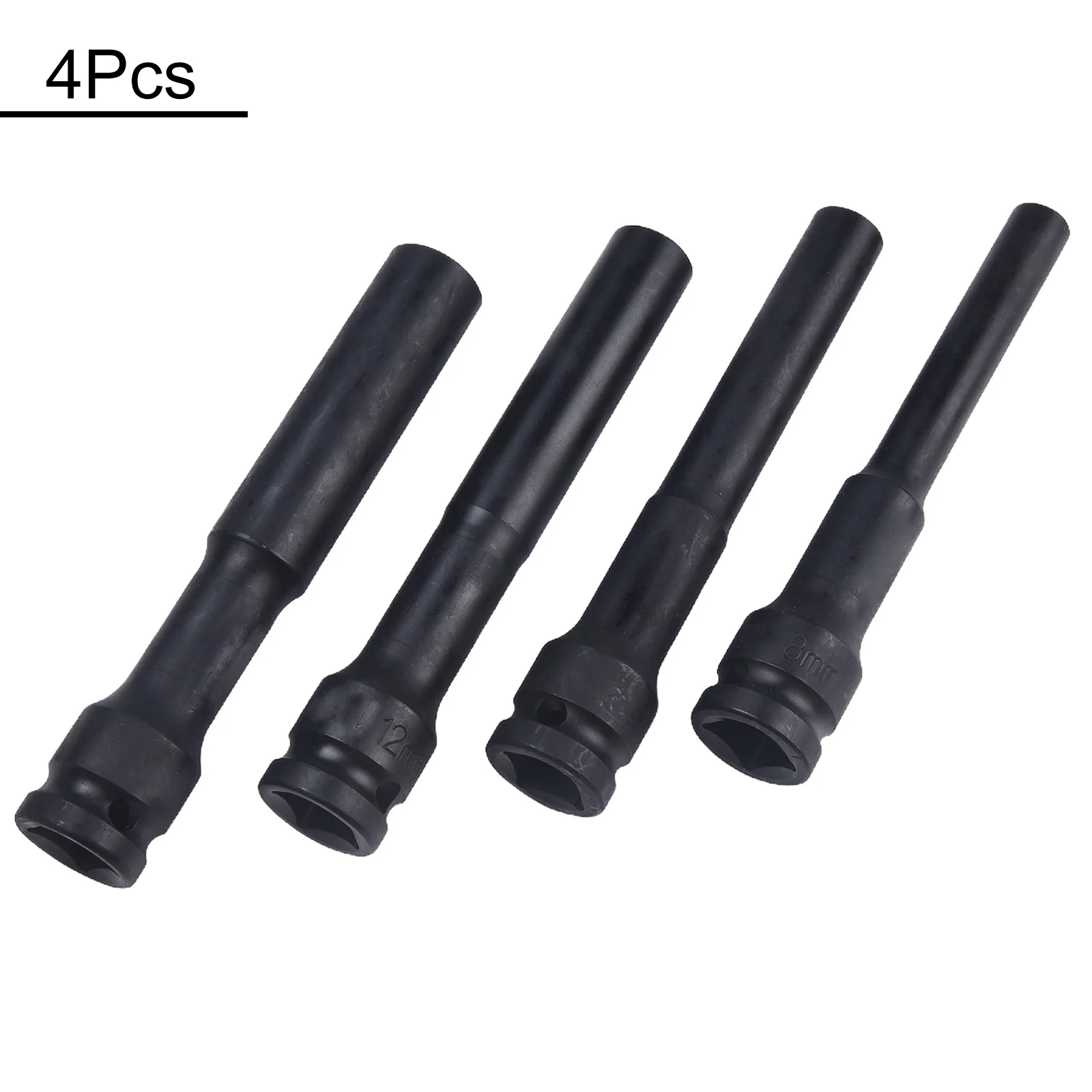 

Drive Socket Hex Sockets 1/2 Inch 4pcs 8-14mm Head Dia Black Color Hexagon Adapter Spanner Converter Practical