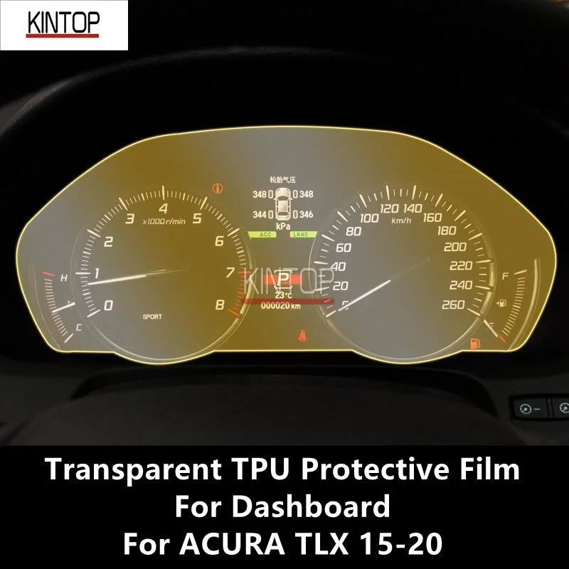 

For ACURA TLX 15-20 Dashboard Transparent TPU Protective Film Anti-scratch Repair Film Accessories Refit