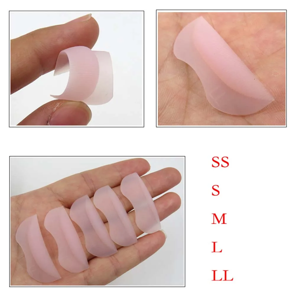 10 pz Silicone Lash Perm Pad Riutilizzabili Piegaciglia Scudo Pad Lash Lift Kit Ciglia Finte Patch Strumento di Estensione