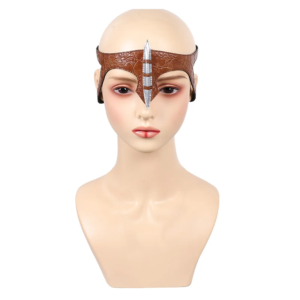 Avatar Cosplay Women Brown Leather Headband Movie Costume Accessories Headwear for Female Roleplay Prop Halloween Carnival Party - Detail 1