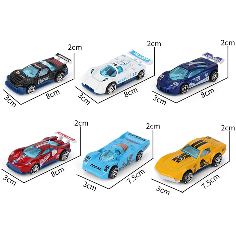 Juego de coches de juguete de aleación de alta simulación, 12 Uds., nuevo modelo de carreras de coches deportivos de aleación, colección de regalos de modelo de coche para niños