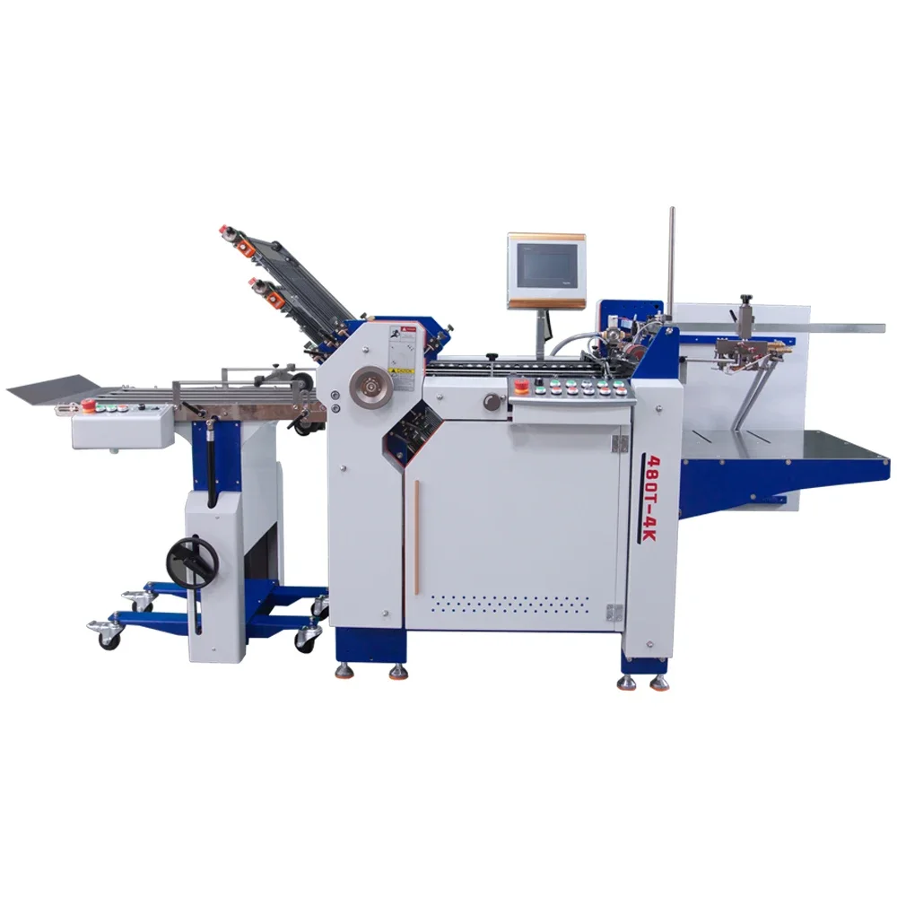 High-Speed 480T-4K Automatic Paper Folding Machine New Condition Post-Press Equipment For Printing & Packaging