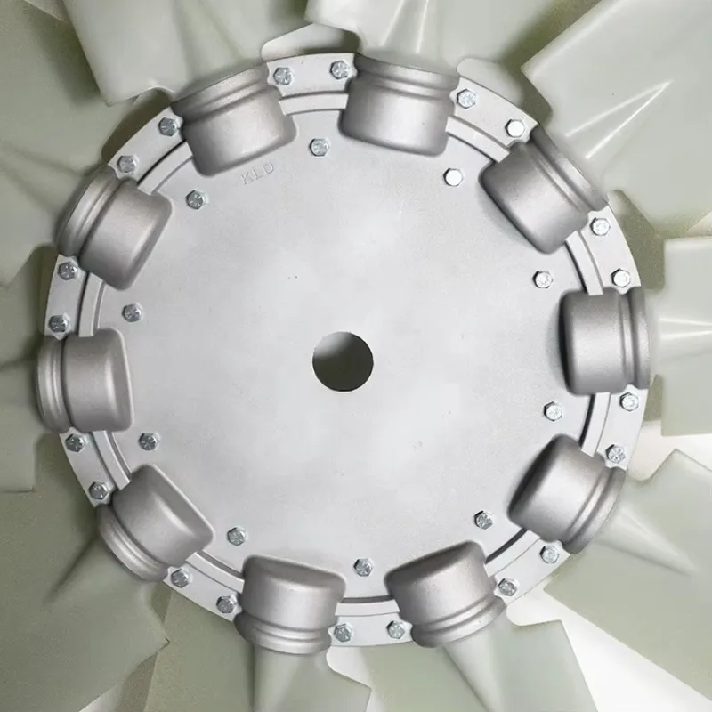 Replacement Nylon 10 Leaves Adjustable Plastic Axial Fan Blades For Farming And Forestry Harvester Generator