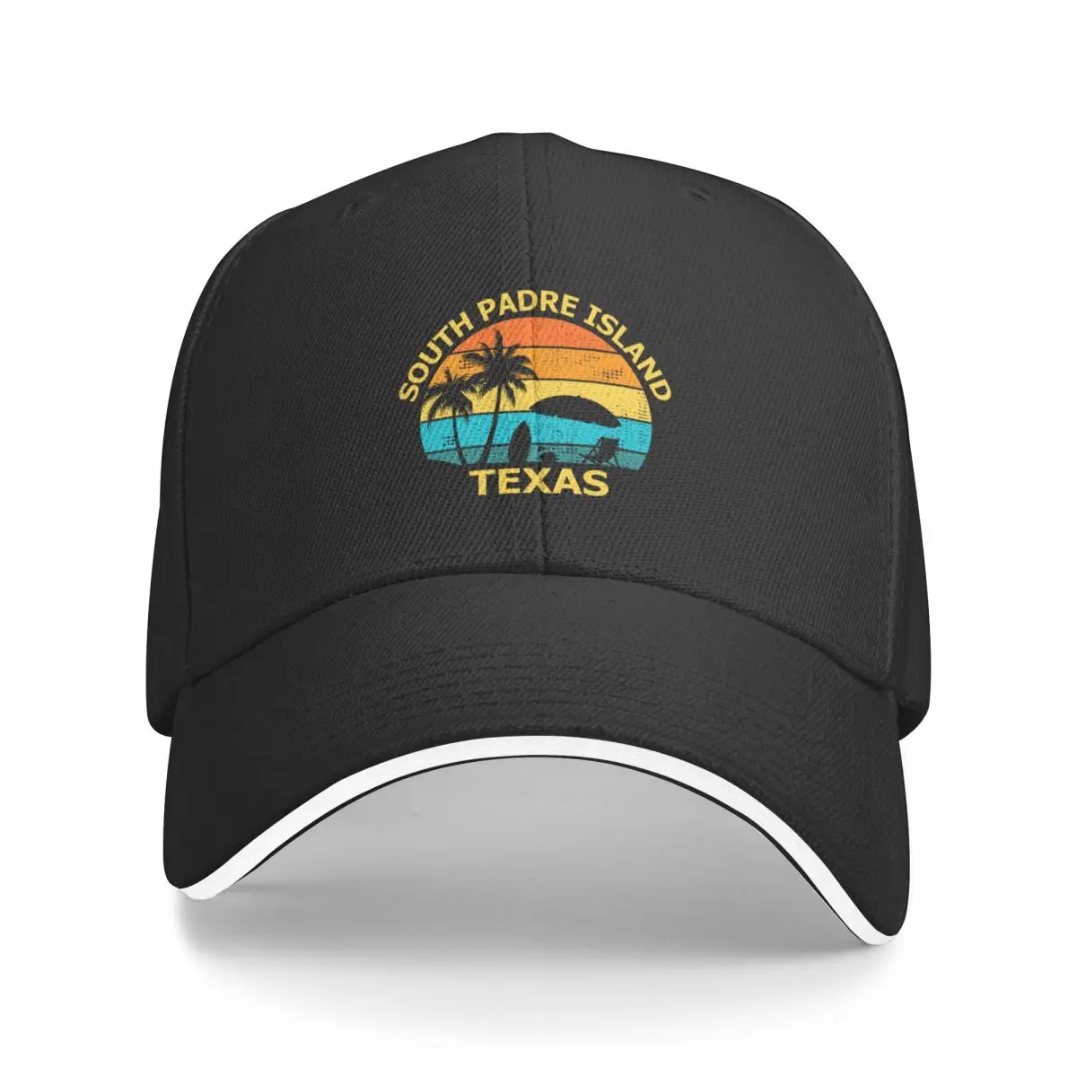 South Padre Island Texas Beach Surfer Vacation Souvenir holiday Baseball Cap cute Uv Protection Solar Hat Caps Women Men's