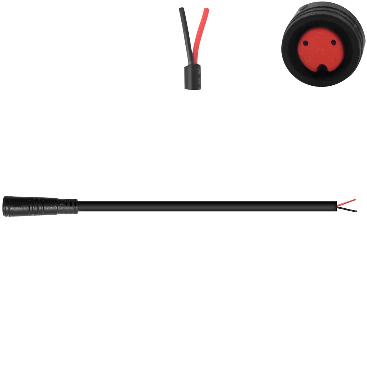LED Power Signal Line 2/3/4/5/6Pin M8 Signal Connector Cable Male Female Waterproof Connector Outdoor Ebike Plug Wire Cable