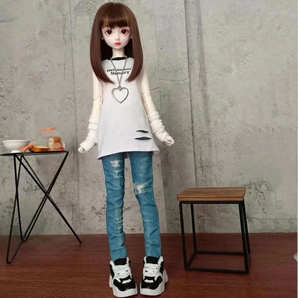 30/36/45/60cm Doll's Clothes for 1/6 1/5 1/4 1/3 Thin Body Bjd Doll Bottom Shirt, Vest,wrist Pullover Piece Doll Accessories