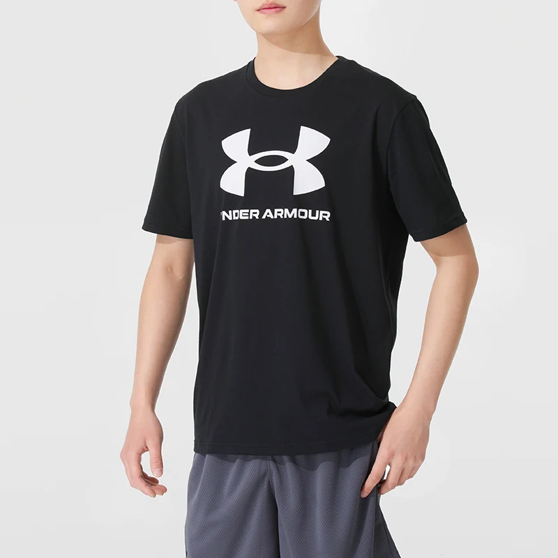 

Мужская футболка Underarmour Sportstyle, мужская спортивная одежда для бега и тренировок, дышащая повседневная одежда с круглым вырезом и короткими рукавами 1382911-001